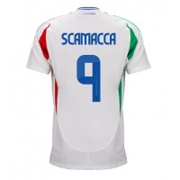 Italien Gianluca Scamacca #9 Bortatröja EM 2024 Kortärmad